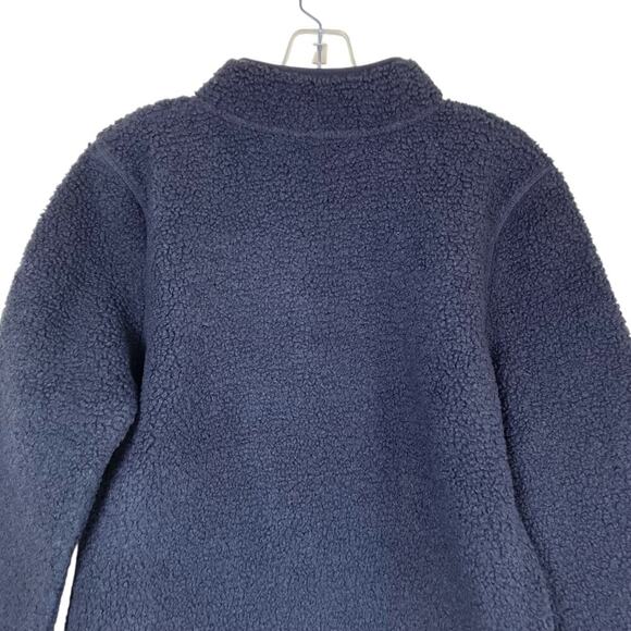 Under Armour Big Kids Sz YL Sherpa 1/4 Snap Pullover Solid Black Warm Cozy NWT - Picture 4 of 15